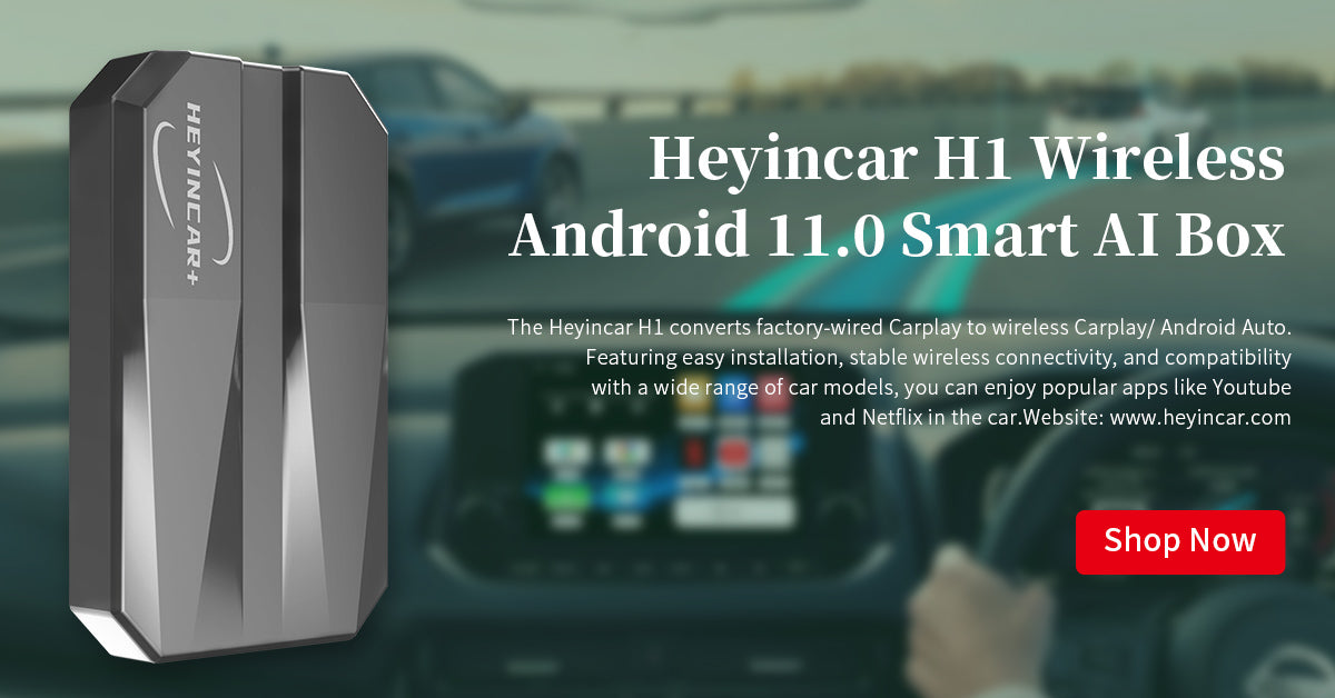 Heyincar® - Convert Your Wired Carplay/Android Auto to Wireless