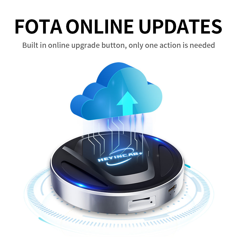Hmax featuring FOTA online updates with a built-in upgrade button for easy updates